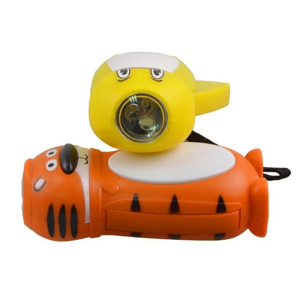 Animal Shape Kids Safety Flashlight Dynamo Recharge Kids Flashlight