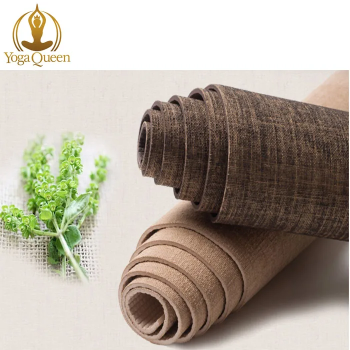 Wholesale Custom Printing Jute Yoga Mat/ Anti Slip Thick Jute Yoga Mat