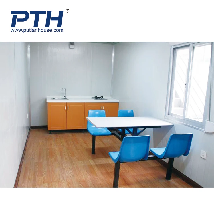 PTH High Quality Prefabricated Movable Container Shop and Mobile Snack bar with Trailer Container House for Sale