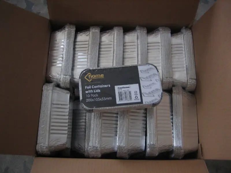 Hot Sale Wholesale Disposable Aluminum Foil Tray School Canteen Takeout