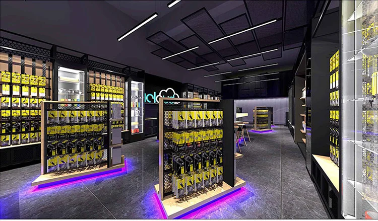 Customized Design Name of Electronic Shops Furniture Store Decoration for Mobile Phone Accessories