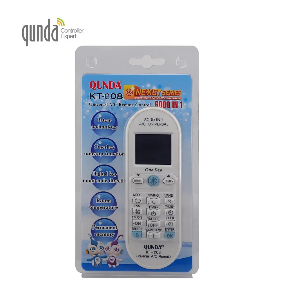 Télécommande Universelle AULCMEET KT-E08 6000 En 1 Pour Climatiseurs Split - Compatible Avec Toutes Les Grandes Marques