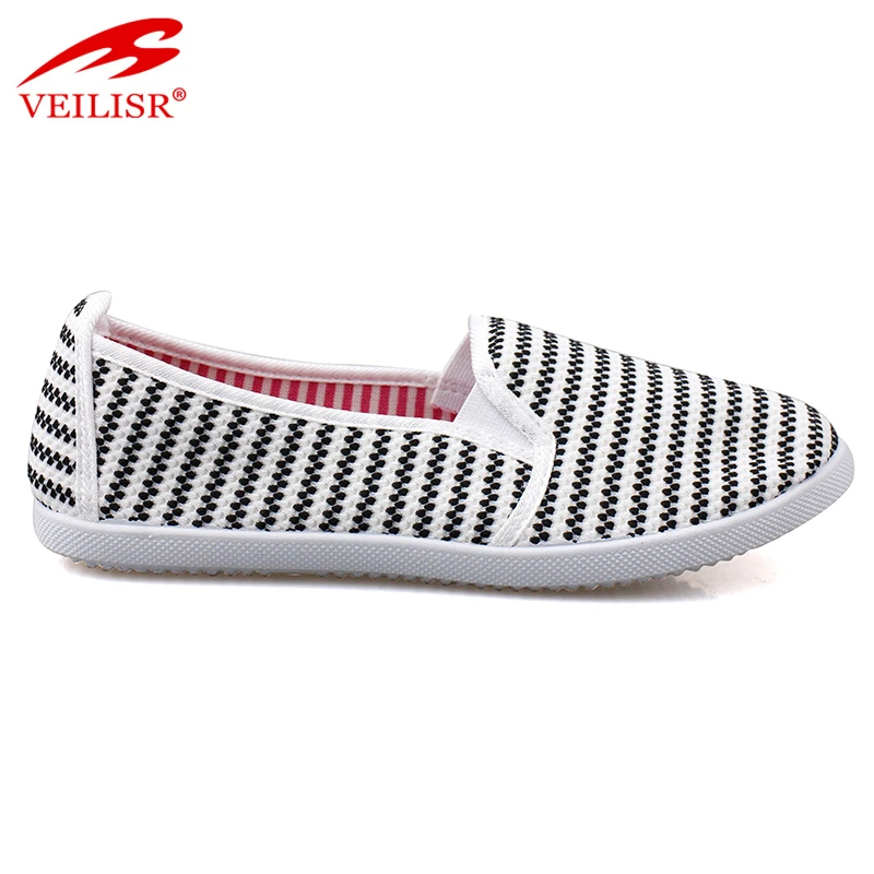 Новый дизайн, женская повседневная обувь без шнуровки, Женская холщовая обувь
