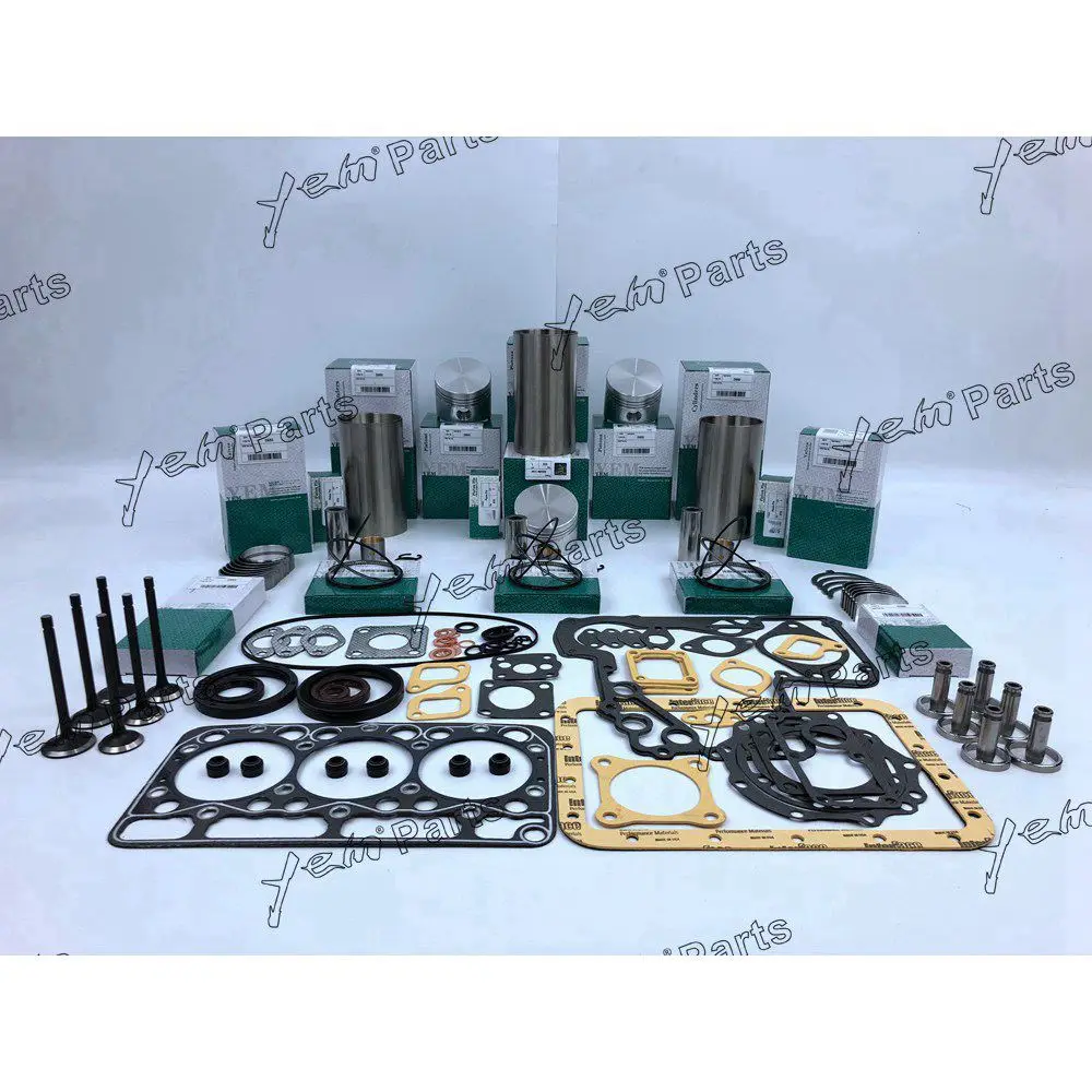 D950 Engine Rebuild Kit With Gasket Kit Engine Valves Bearings Set for Kubota 2
