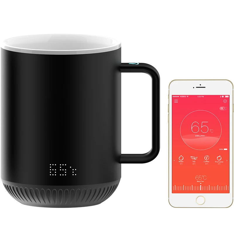 Ovzne Smart Temperature Control Travel Coffee Mug Electric Heated