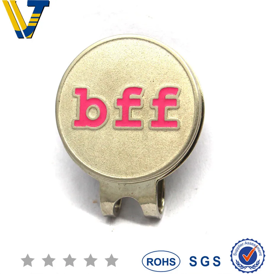 
Профессиональные Заказные Магнитный маркер мяча для гольфа на клипсе; Крепящиеся к шляпе 