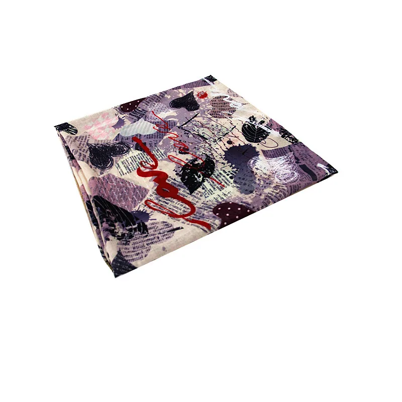 Квадратный хиджаб шарф Муслима индивидуальный дизайн цифровой печати для женщин