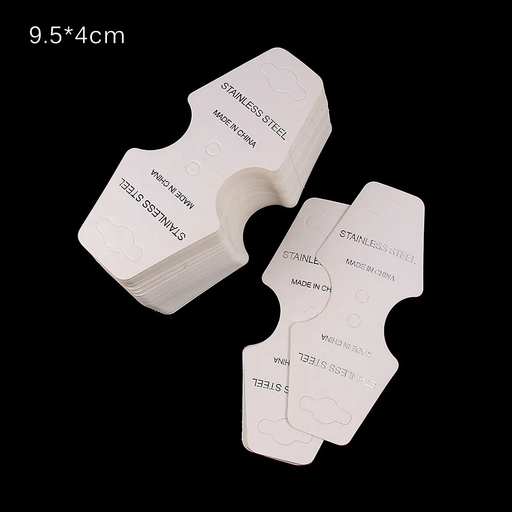 9.5x4cm Handmade With Love Necklace Kraft Cards Necklace Bracelet Hang