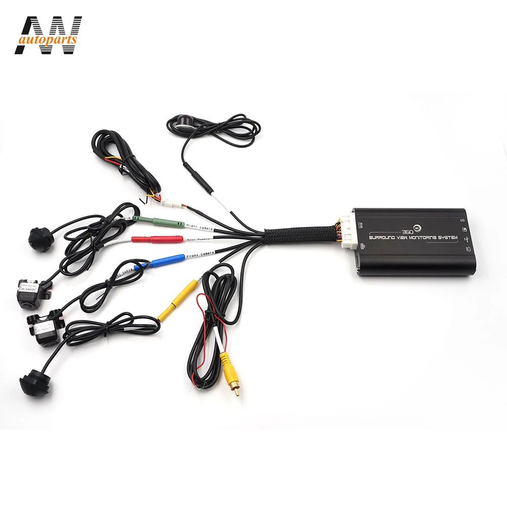 
AW 2019 новейшая HD 3D 360 система объемного вида для вождения с поддержкой системы панорамного обзора с птичьим видом 4 автомобильных камеры 1080P DVR G-Sensor 