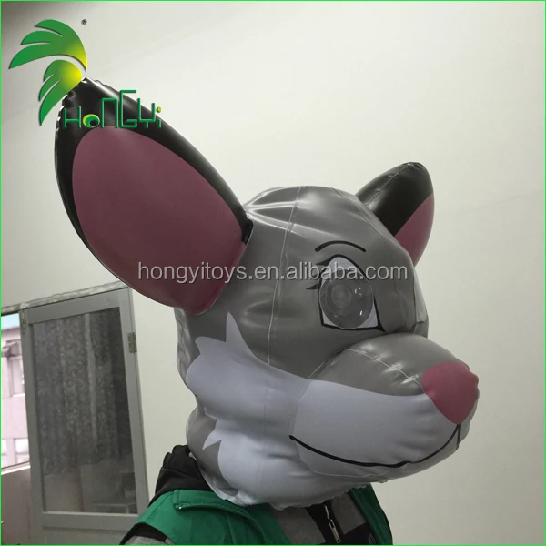 Amazign Customized so Lifelike Design Inflatable Animal Fox Head