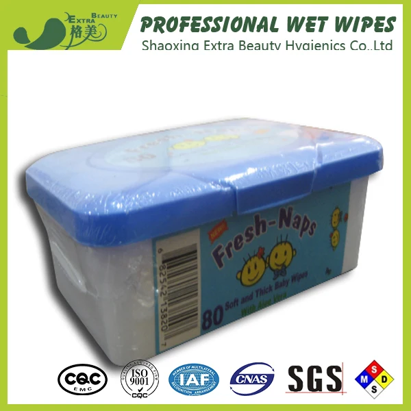 Wholesale Manufacturer From China Ultra Soft Baby Cleansing Wipes in Plastic Box Case
