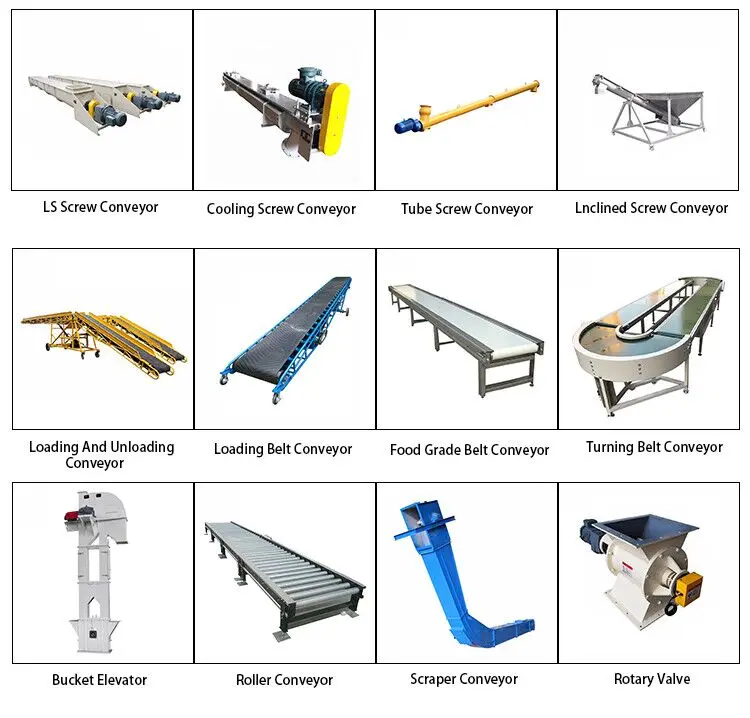 Customizable Factory Food Grade Electrically Heated Screw Conveyor Adjustable Speed Stainless Steel Belt