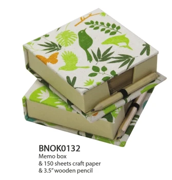 fabric covered memo pad holder -- gift company