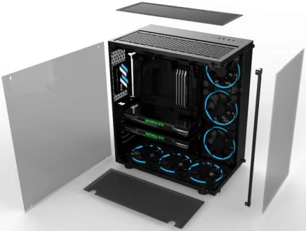 
Высокое качество премиум класса, закаленное стекло панели E-ATX компьютерный корпус игровой шасси 