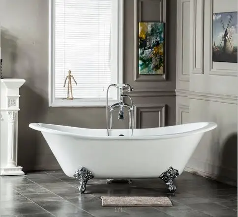 Steel Bathtub Cast Iron Bahthub with Handles - China Cast Iron Bathtub,  Bathtub