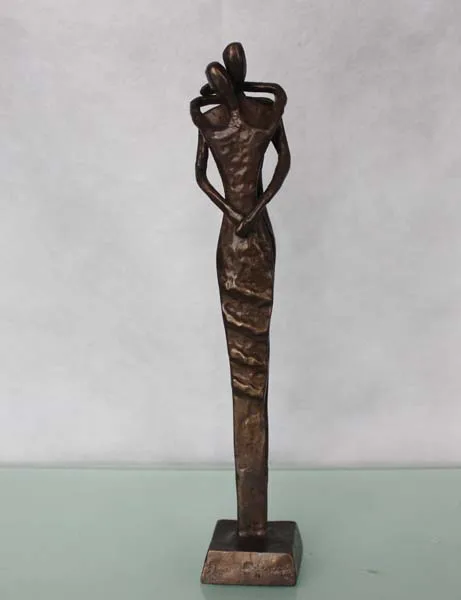 Чугунный металлический любовь пара статуя для украшения дома embrass один