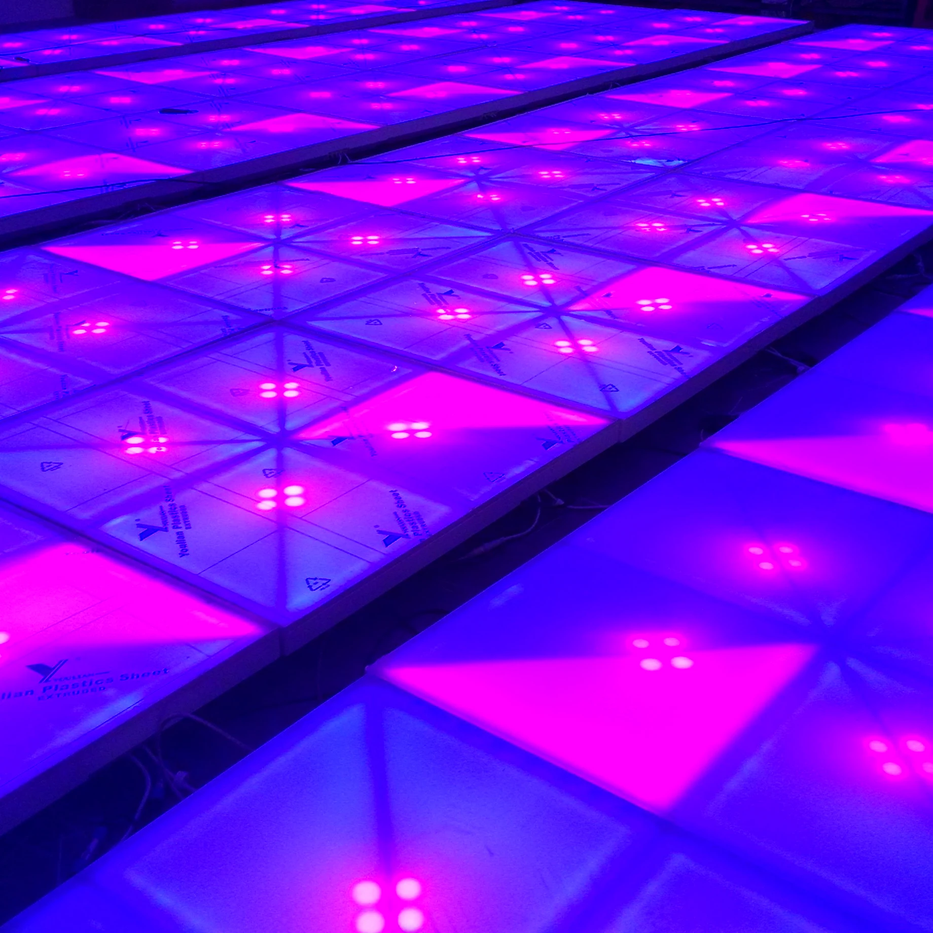 Disco Lighting DMX RGB Colorful Portable LED Dance Floor for Wedding Party Events