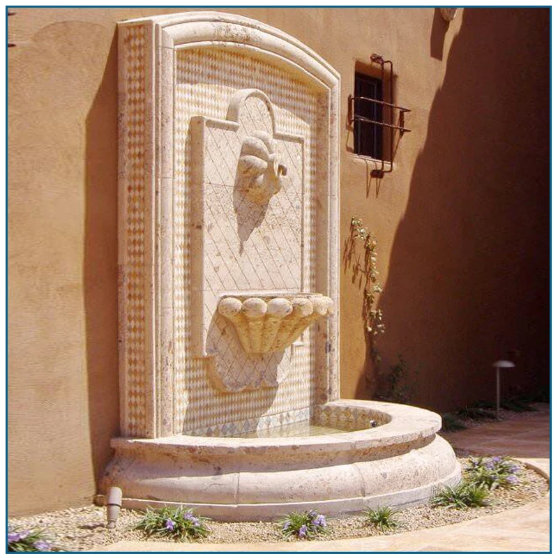 アンティークライオンヘッドウォールファウンテンアンティークウォール