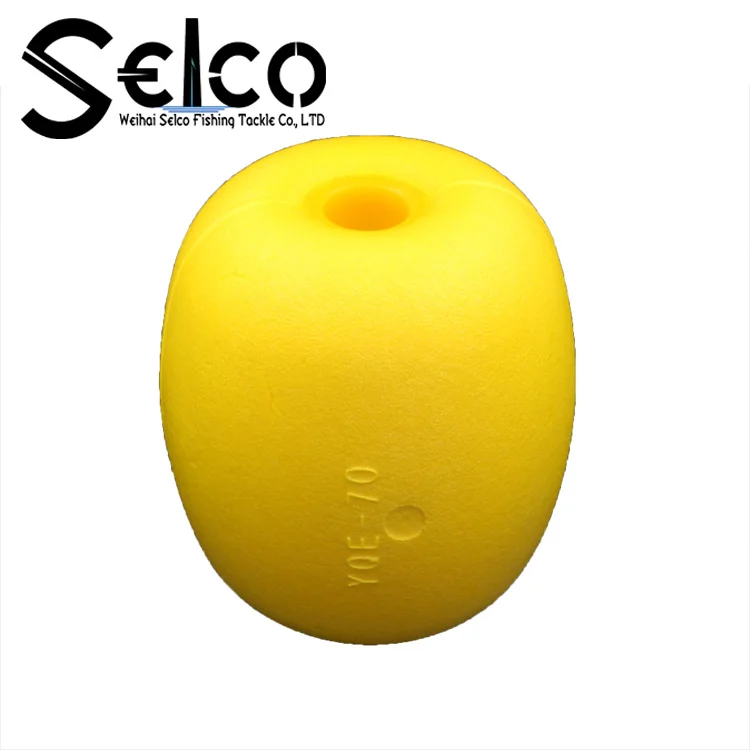 YQE Yellow Color Different Sizes Soft Commercial EVA  Fishing Net Float