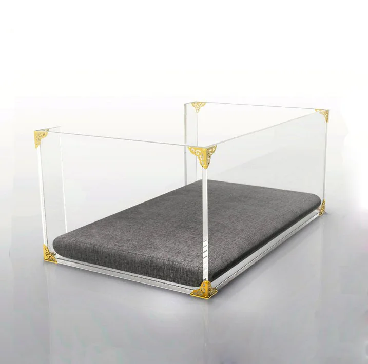 Jayi Wholesale Custom Handmade Clear Indoor Acrylic Dog Kennel Pet