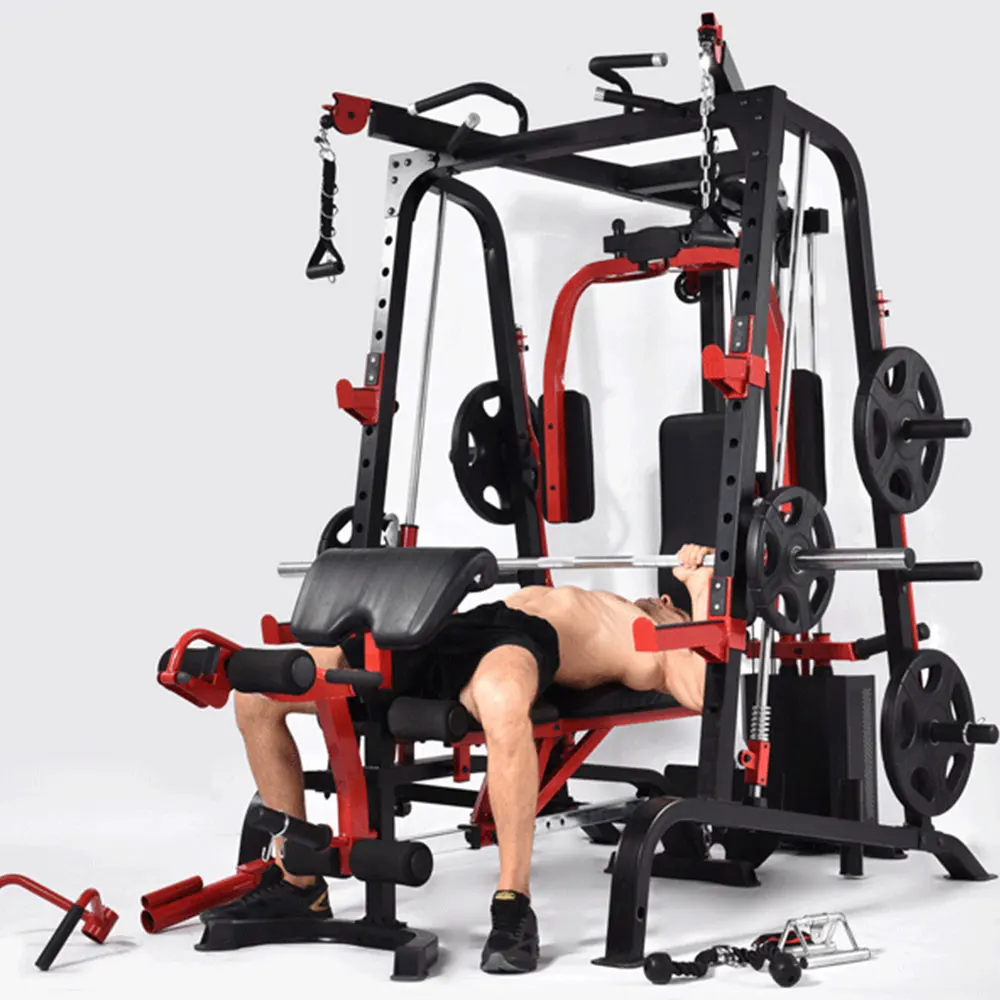 9010DE Body Building Fitness Machine Gym Smith Machine with Weight Stack