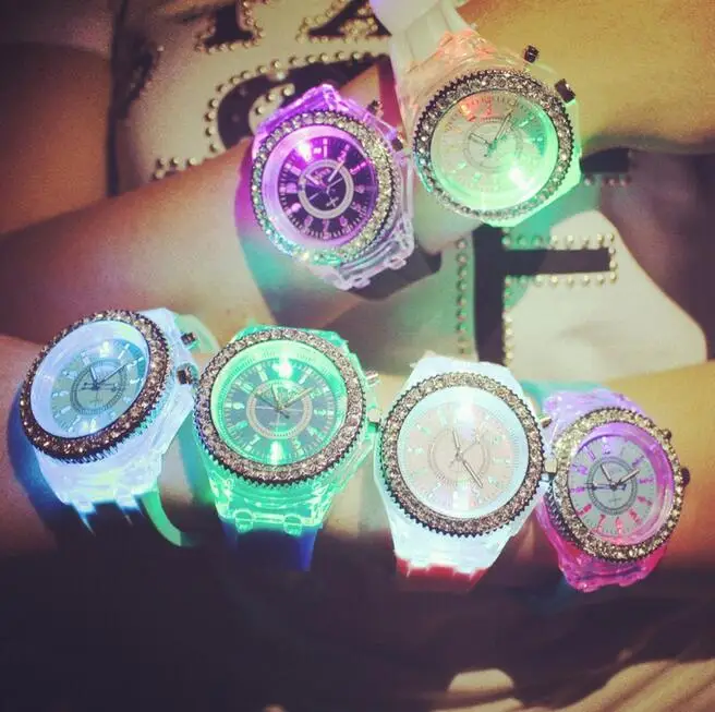 Wholesale Price Bright in Night Led Geneva Watch Pointer Watch LGW14