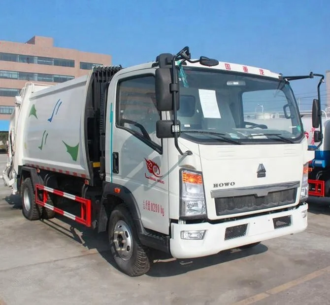 Factory Delivery Directly HOWO Light Rear Waste Collection Truck Municipal Sanitation Refuse Garbage Management Truck for Sale