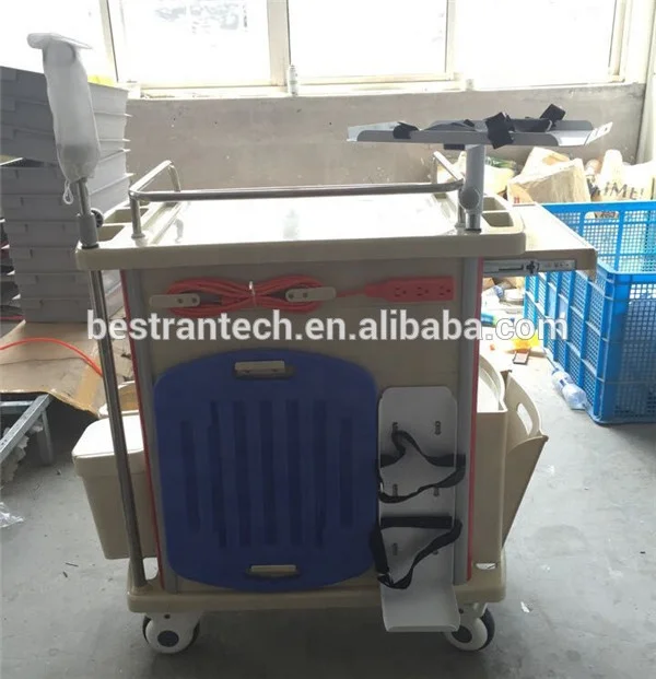 Suzhou BT-EY001 дешевая Больничная пластиковая тележка для чрезвычайных ситуаций, медицинская тележка, светодиодная Хирургическая Лампа