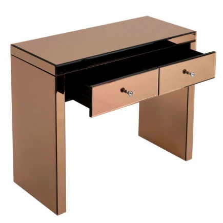 Rose Gold Mirrored Dressing Table - Stylish & Eco-friendly Rose Gold Mirrored Dressing Table - Stylish & Eco-friendly
