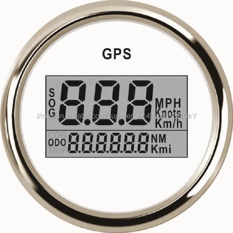 52 мм Цифровой GPS Спидометр Одометр для автомобиля Лодка Грузовик Мотоцикл