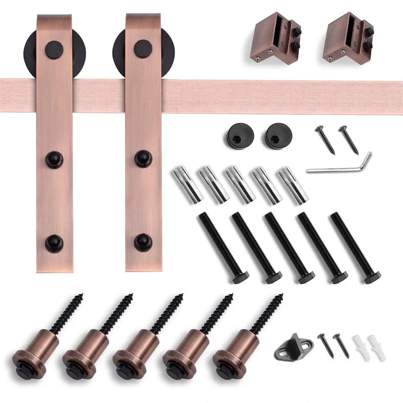 J-образная металлическая фурнитура для раздвижных дверей из красной