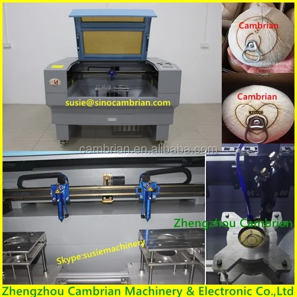 New Coconut Shell Laser Cutting and Engraving Machine with CO2 Laser Tube