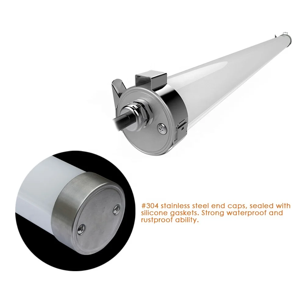 ShineLong 1,2 м 36 Вт ip69k светодиодные трубчатые осветительные приборы IK10 с регулируемой яркостью светодиодный светильник с тройной защитой