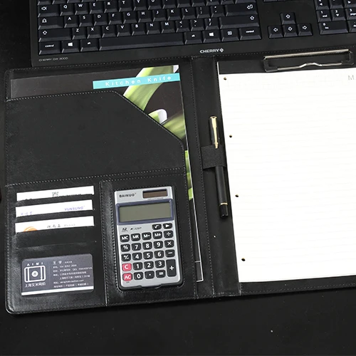 
 Портфель из искусственной кожи с застежкой-молнией, рекламные подарки, новая модная Роскошная папка для документов, папка с зажимом для ноутбука  