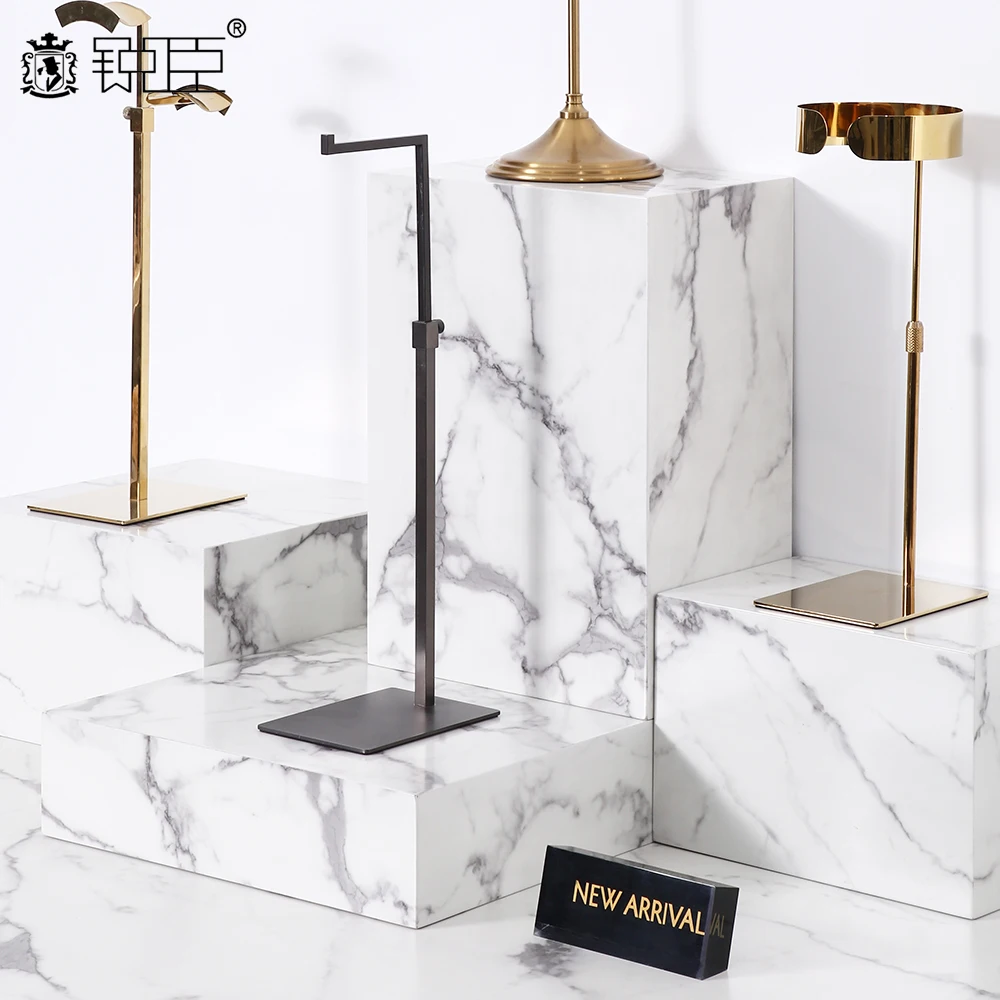 Custom Cube Acrylic Sign Brand Block Display Brick Board Desk Printed Logo Sign Block Holder