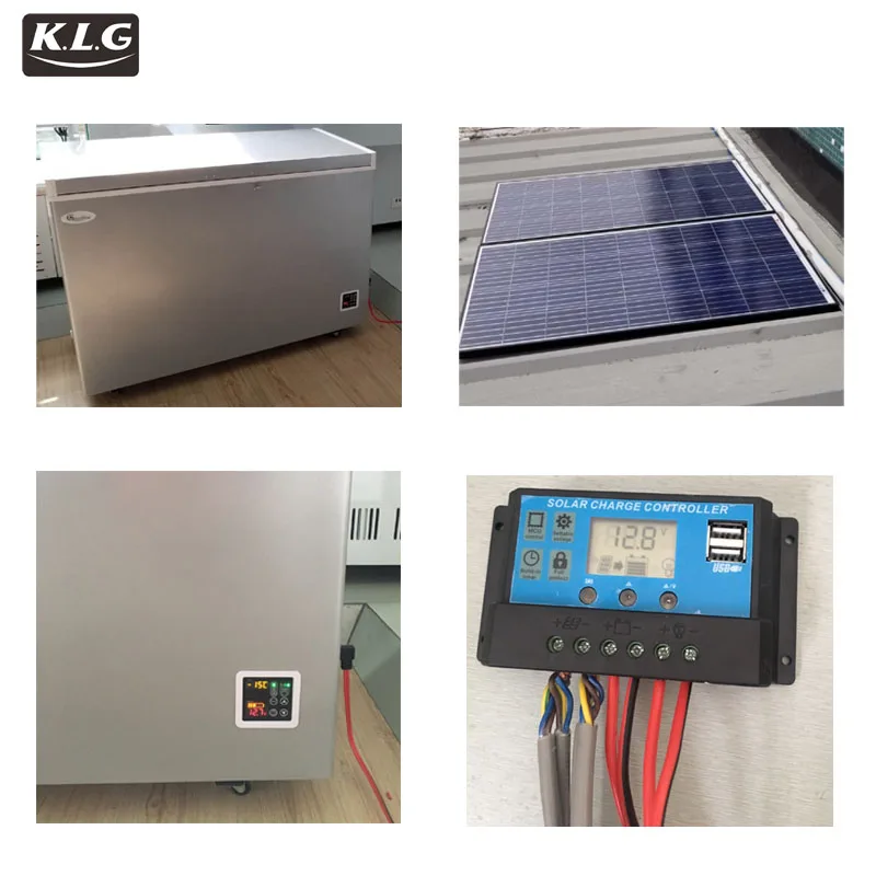 200L Single Hard Top Open Door 12v DC Deep Freezer Work with Solar Panel and Battery