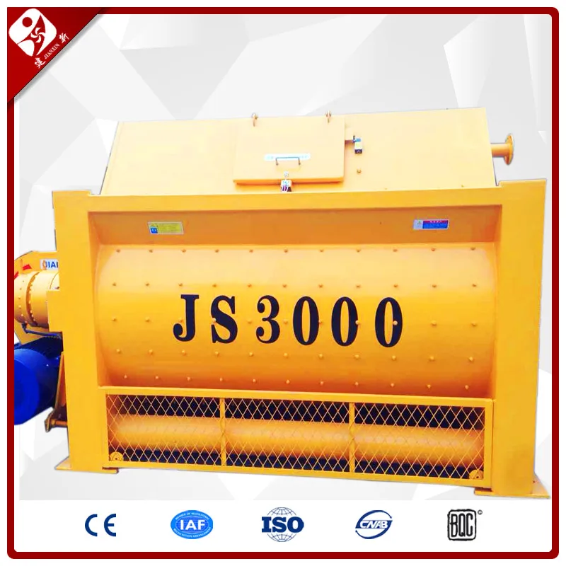 Принудительная Бетономешалка большой емкости 3000 литра, Китай