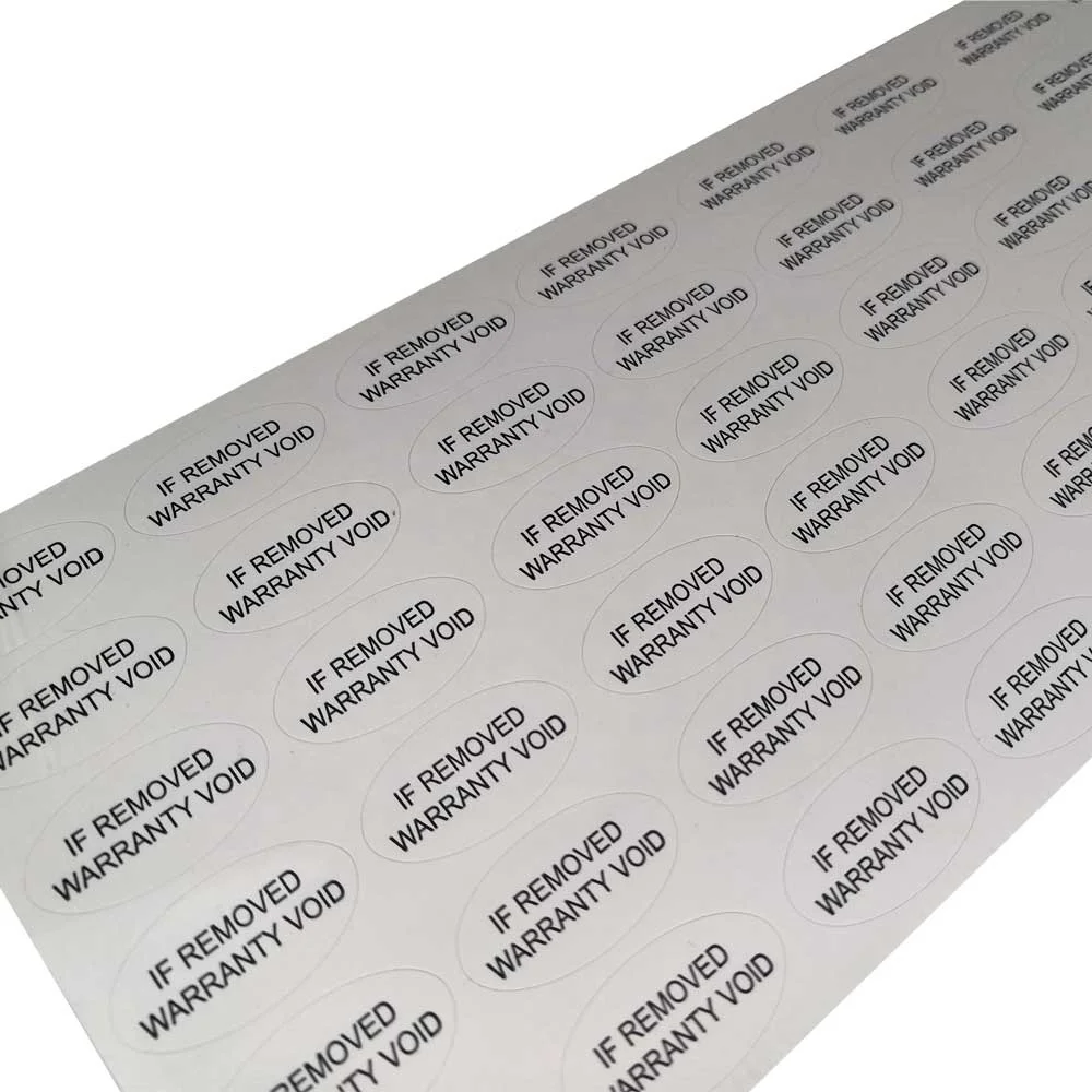 Custom Void Fragile Sticker Do Not Accept if Seal Is Broken Sticker Warranty Sticker Void if Tampered