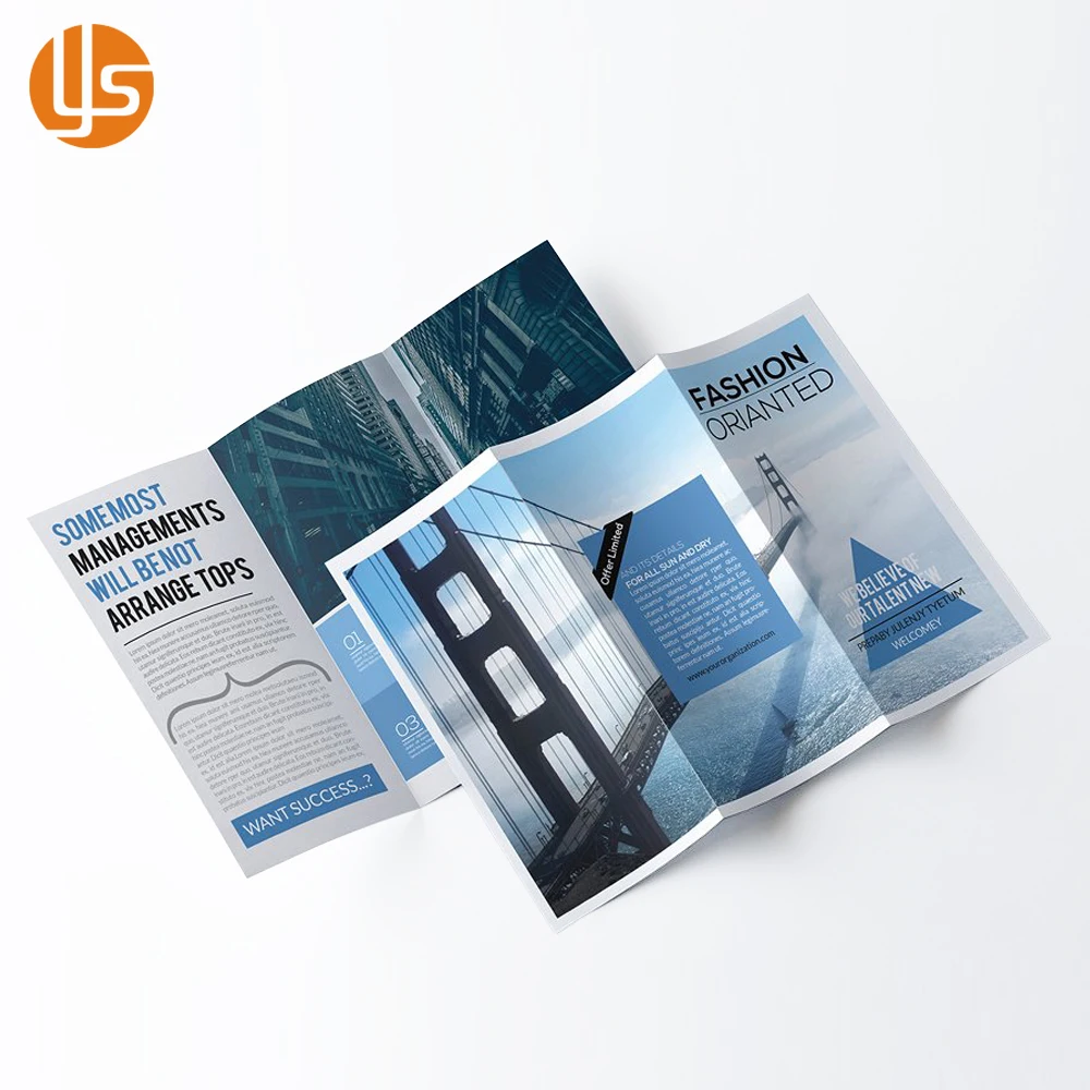 Professional Custom Design Paper Colourful Brochure Pamphlet Pharmaceutical Folding Catalogue Brochure Printing