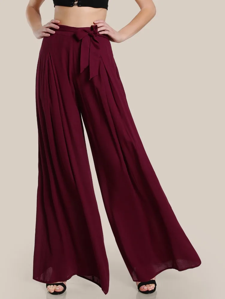 2020 Plus Size Women's Trousers Chiffon Pants for Woman