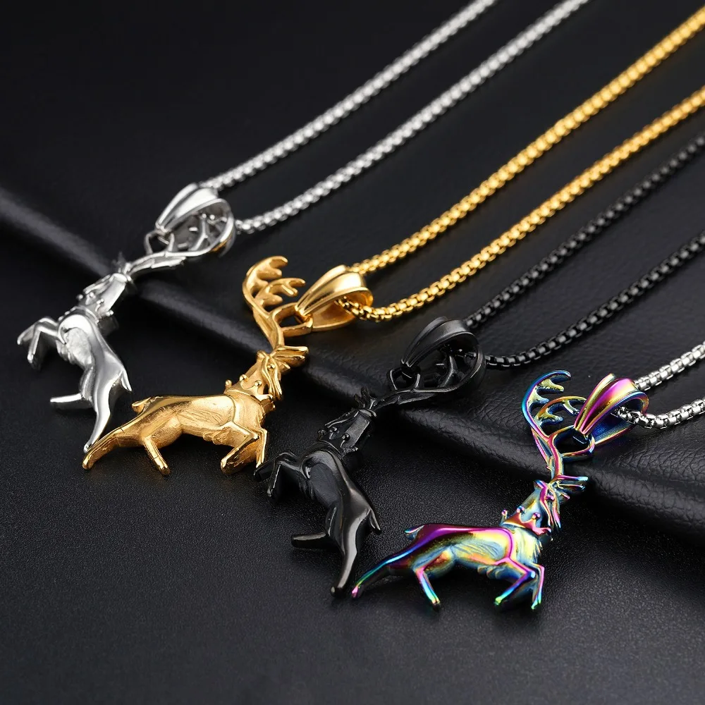 Fashion Stainless Steel Chain Hip Hop Necklace Charms Airplane Pendant  Necklace For Men Cool Jewelry Homme