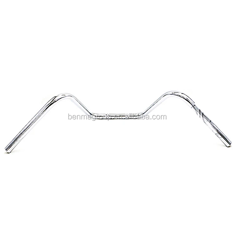 Guidon Moto Rétro 22mm (7/8”) En Alliage Aluminium Noir - Universel Pour Custom, Scooter, BMX - 8