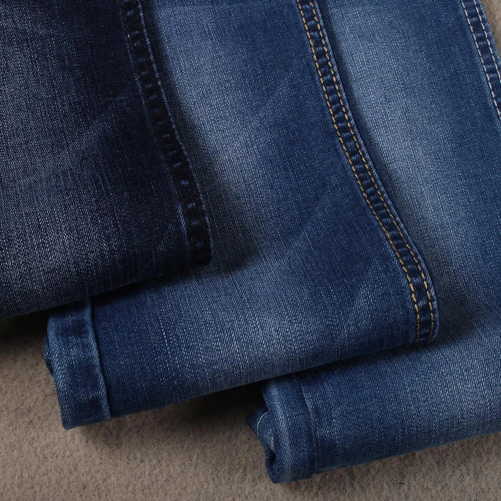 Wholesale cotton lycra slub denim 