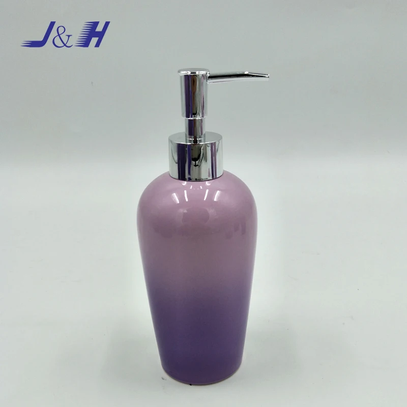 Fascinating Bathroom  Product  Gradient Effect Purple Ceramic Bath Accessories Set