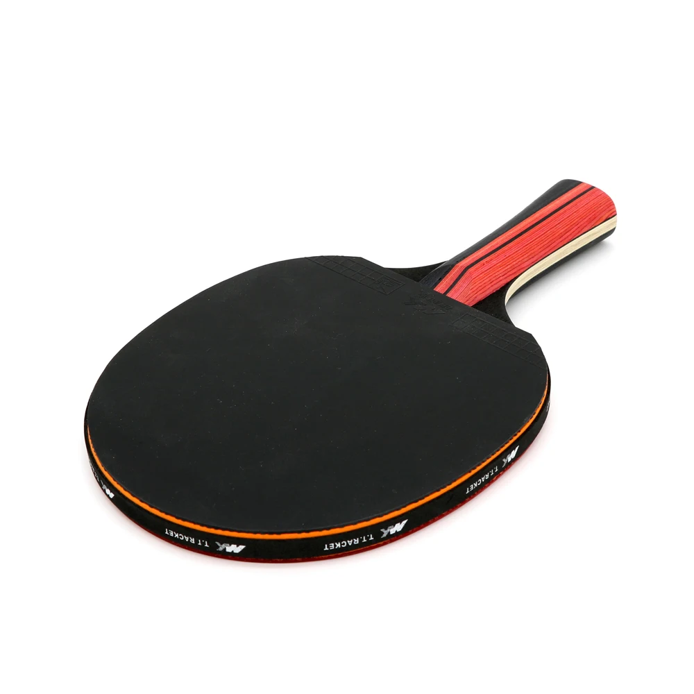 
В наличии международного стандарта 7 слоев деревянный обучение углерода ракетка для пинг понг ракетка для настольного тенниса с 2 мм резиновая губка 