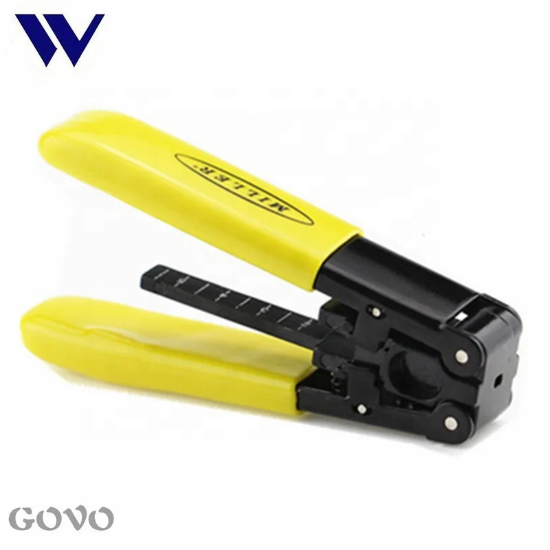 Details about   Professional Hand Tool djustable Wire Strippers Miller Fiber Optic Cutter 