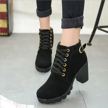 women boots high heel lace up| Alibaba.com