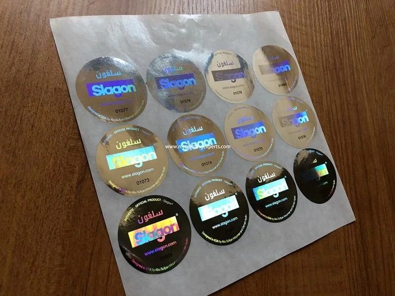 Removable Round Hologram Sticker for Snapback Hat