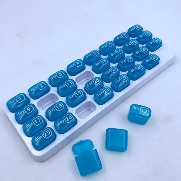 Дорожный 31 день, еженедельный ежемесячный органайзер для таблеток