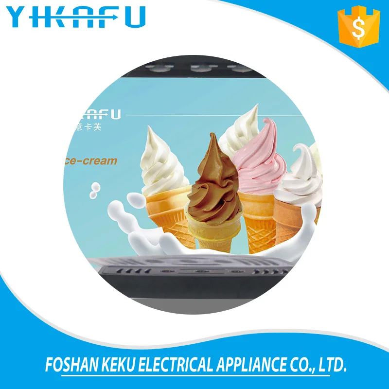 Factory Mobile Soft Serve Instant Price Ice Rolls Cream Machine